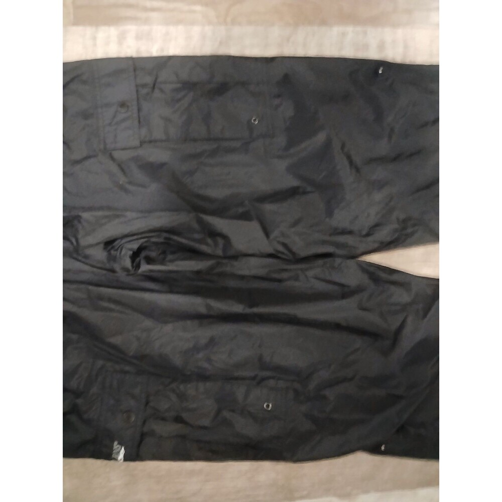 Stearns Dry Wear Pants Mens LARGE Black Rain Mesh Lined Snap Outdoor Waterproof - Picture 12 of 13